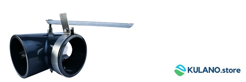 with flap for flushing line